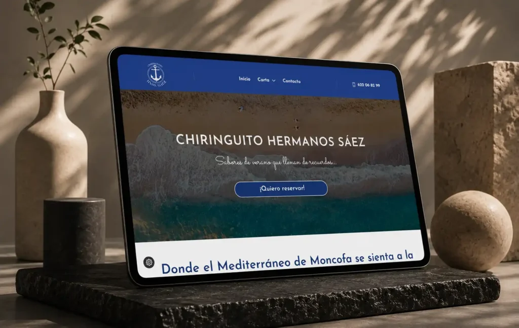 Web del Chiringuito Hermanos Sáez en Moncofa